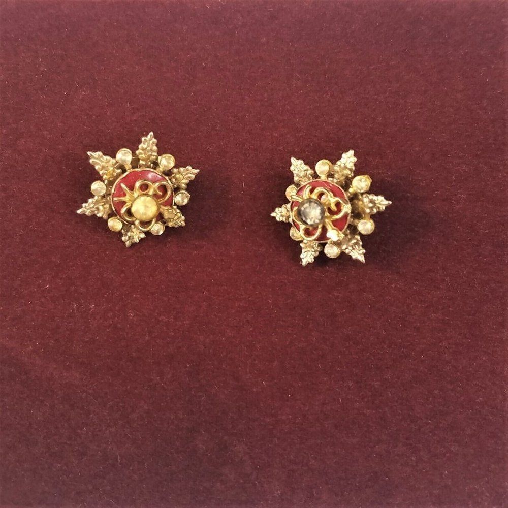 2 Vintage Star Pins 1950s Jewelry Mid Century Pins